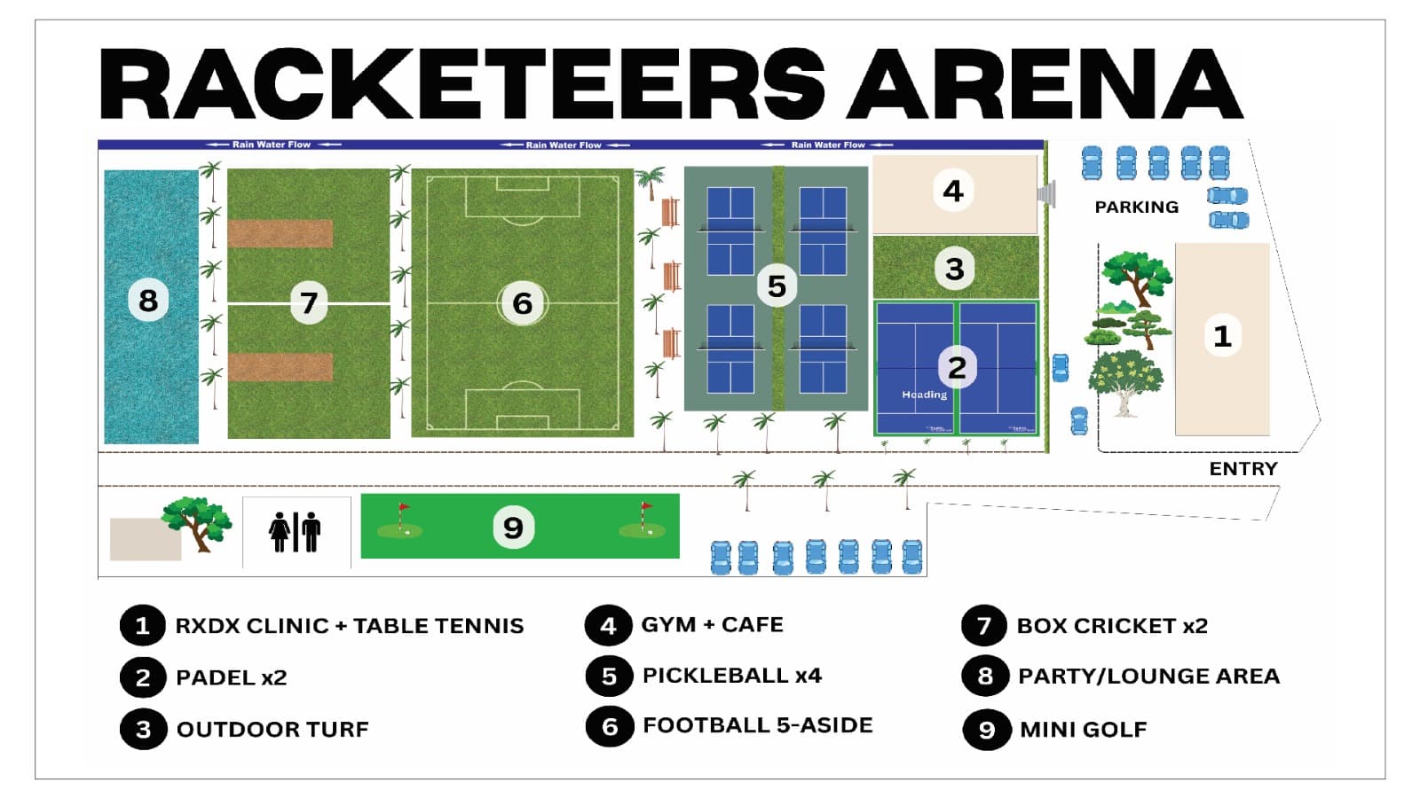 Racketeers Arena — Whitefield, Bangalore